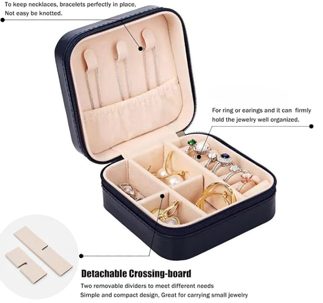 Travel Jewelry Organizer Box