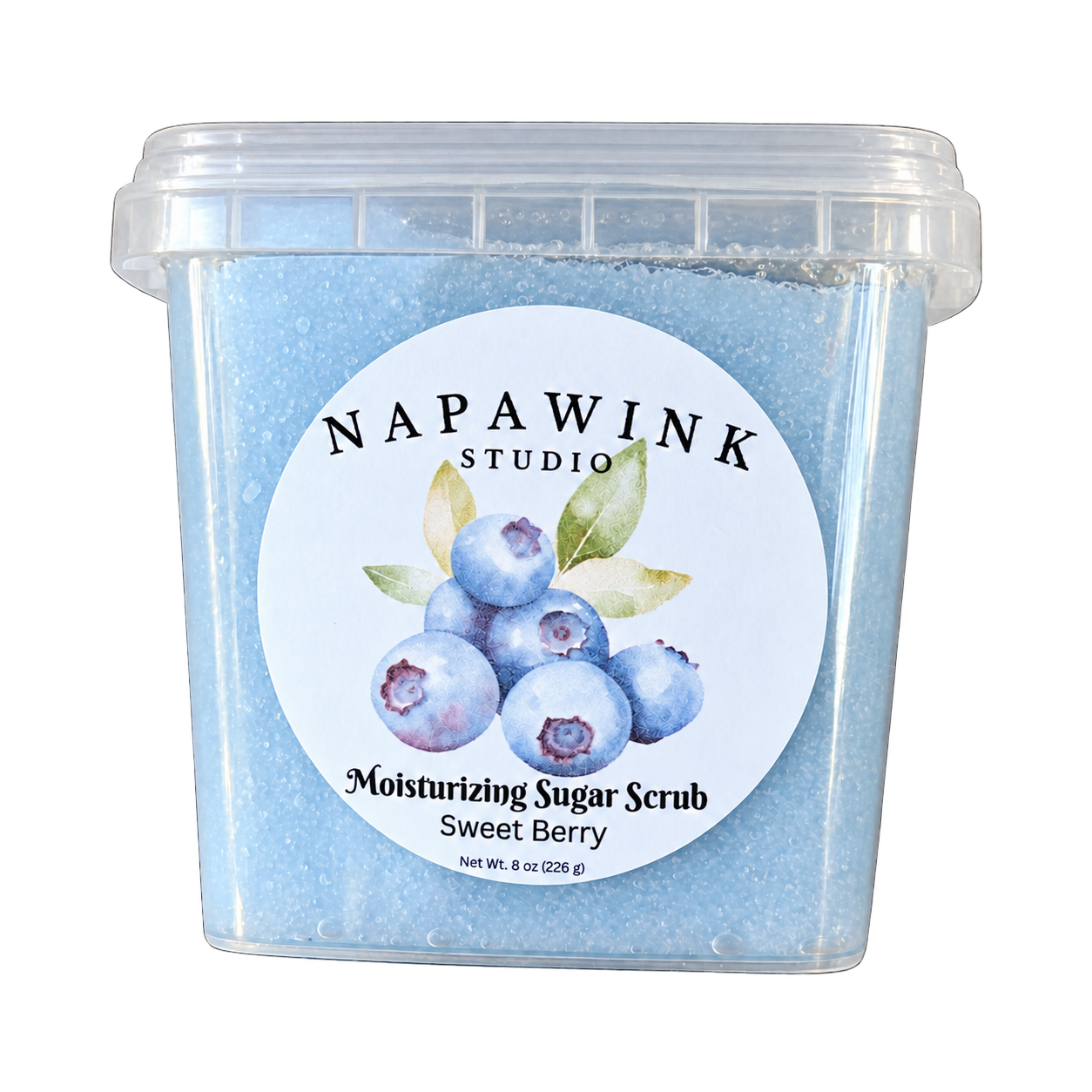 Sweet Berry scrub, closed container