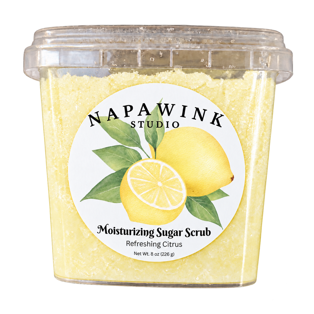 Refreshing Citrus scrub, closed container